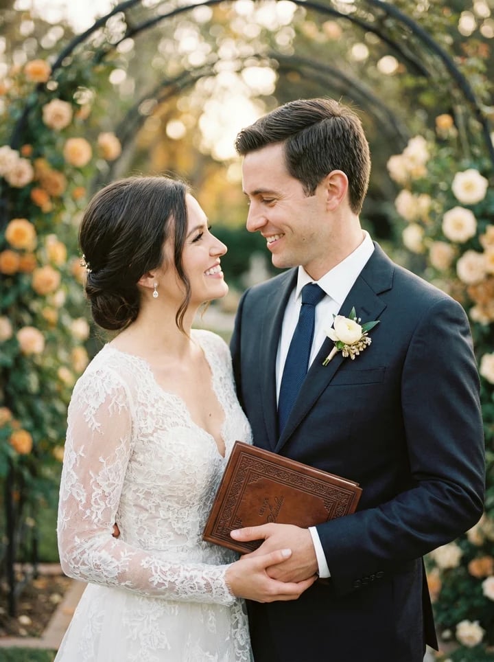 Wedding personalised book cover